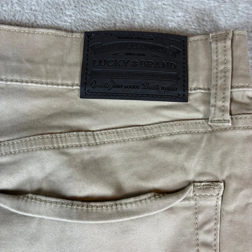 Lucky Brand Pants Mens 40x32 121 Slim‎ Straight Tan Khaki Stretch